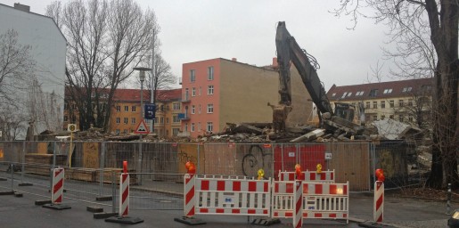 Abriss der alten OV-Liegenschaft in der Lückstraße Abriss der alten OV-Liegenschaft in der Lückstraße